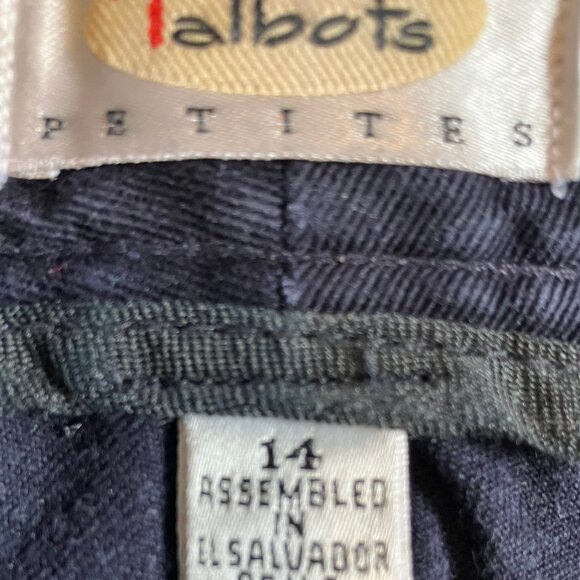 EUC Talbots Blue Pants Size: 14P - Picture 7 of 8